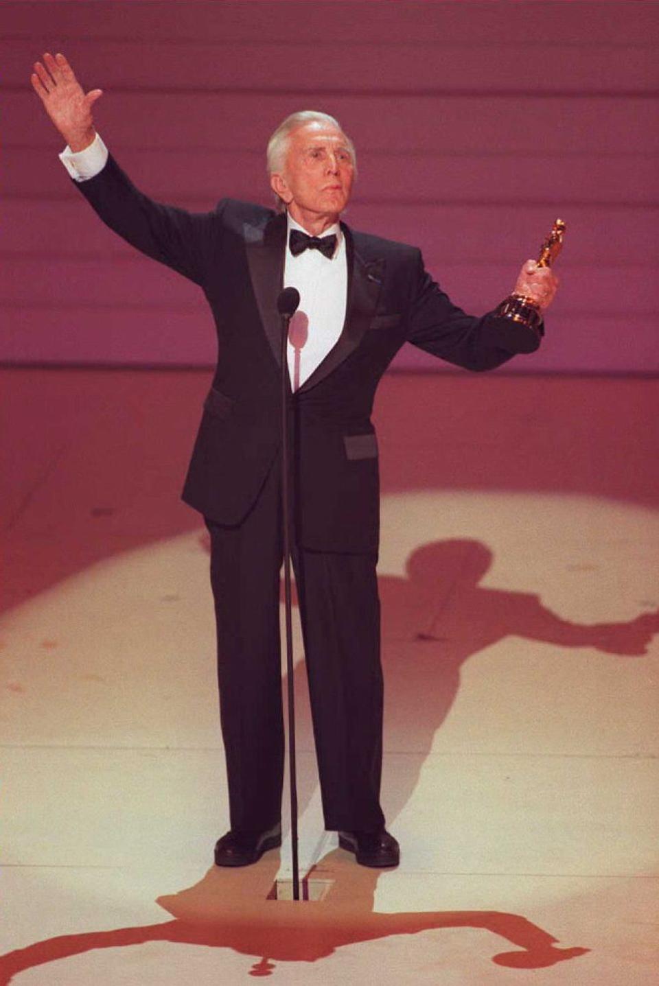 <p>Douglas received the Academy Award Lifetime Achievement award at the 68th annual award show. </p>