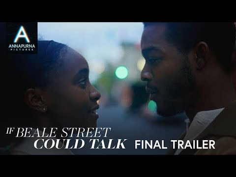 <p><strong>Who's in it... </strong>KiKi Layne, Stephan James, Regina King, Teyonah Parris, Colman Domingo.</p><p><strong>What's it about... </strong>Childhood sweethearts Fonny and Tish are torn apart when Fonny is wrongly accused of rape by a racist police officer. A pregnant Tish relies on her family and Harlem community to prove his innocence. </p><p><strong>P</strong><strong>erfect if... </strong>You want a film based on a book that tackles important themes like institutionalised racism.</p><p><a href="https://www.youtube.com/watch?v=hGCvdlaWUF0" rel="nofollow noopener" target="_blank" data-ylk="slk:See the original post on Youtube;elm:context_link;itc:0;sec:content-canvas" class="link ">See the original post on Youtube</a></p>