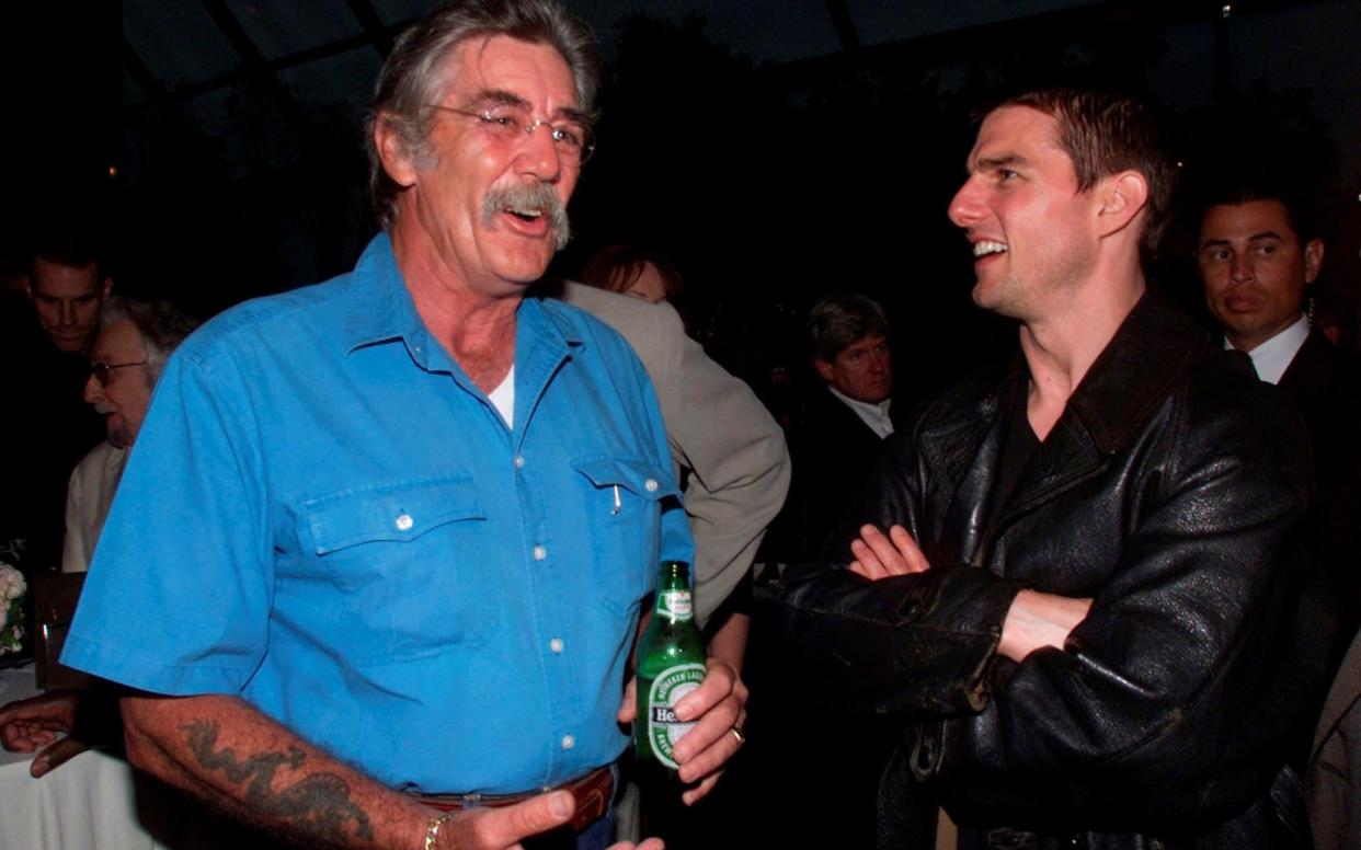 R Lee Ermey (left) with Tom Cruise in Los Angeles, 2001 - REUTERS