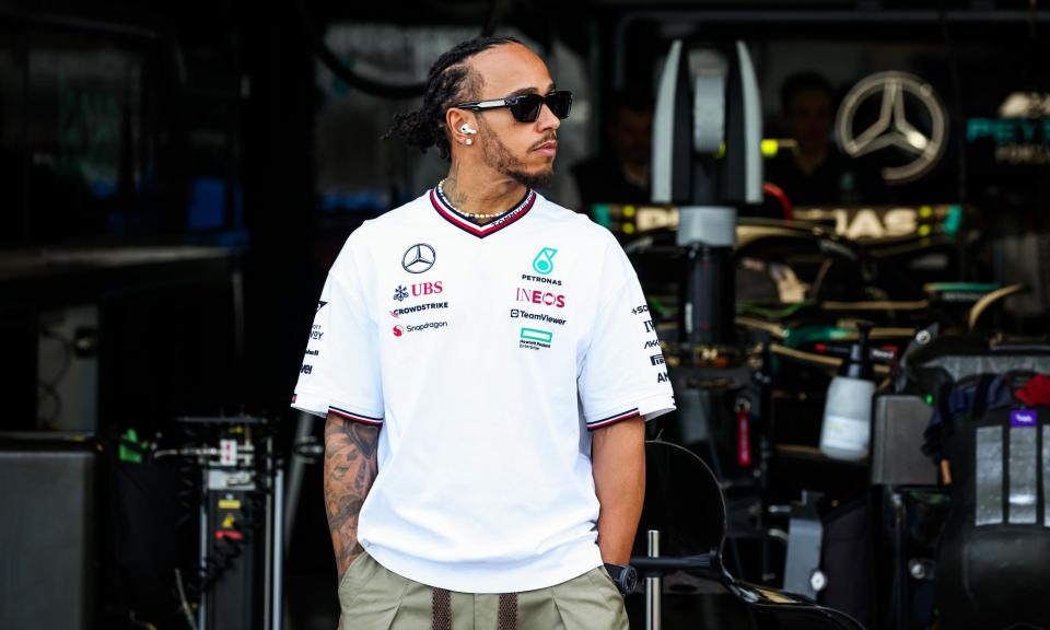 <span>Lewis Hamilton says he ‘would love for Seb to come back’ and fill his Mercedes seat at the end of the season.</span><span>Photograph: Florent Gooden/DPPI/Shutterstock</span>