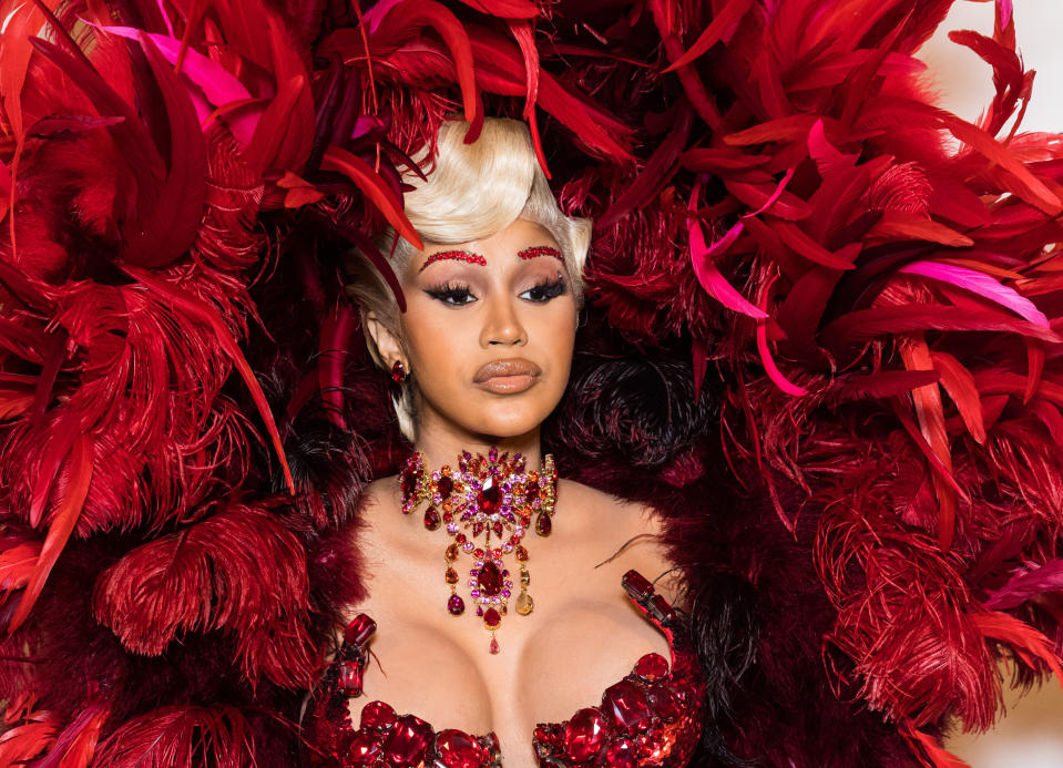 Closeup of Cardi B