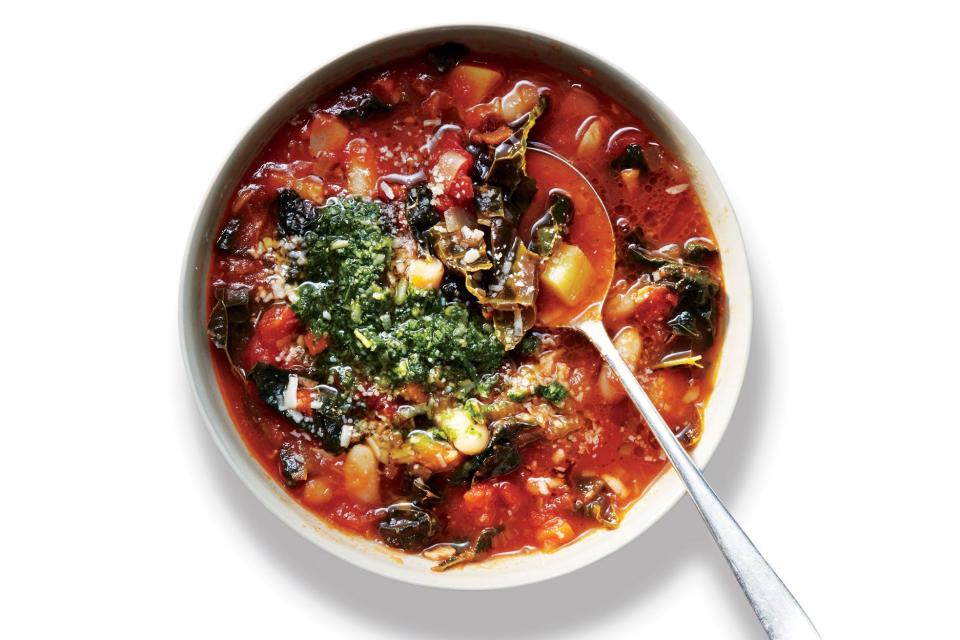 <h1 class="title">Kale Minestrone with Pistou</h1><cite class="credit">Photo by Christopher Testani</cite>