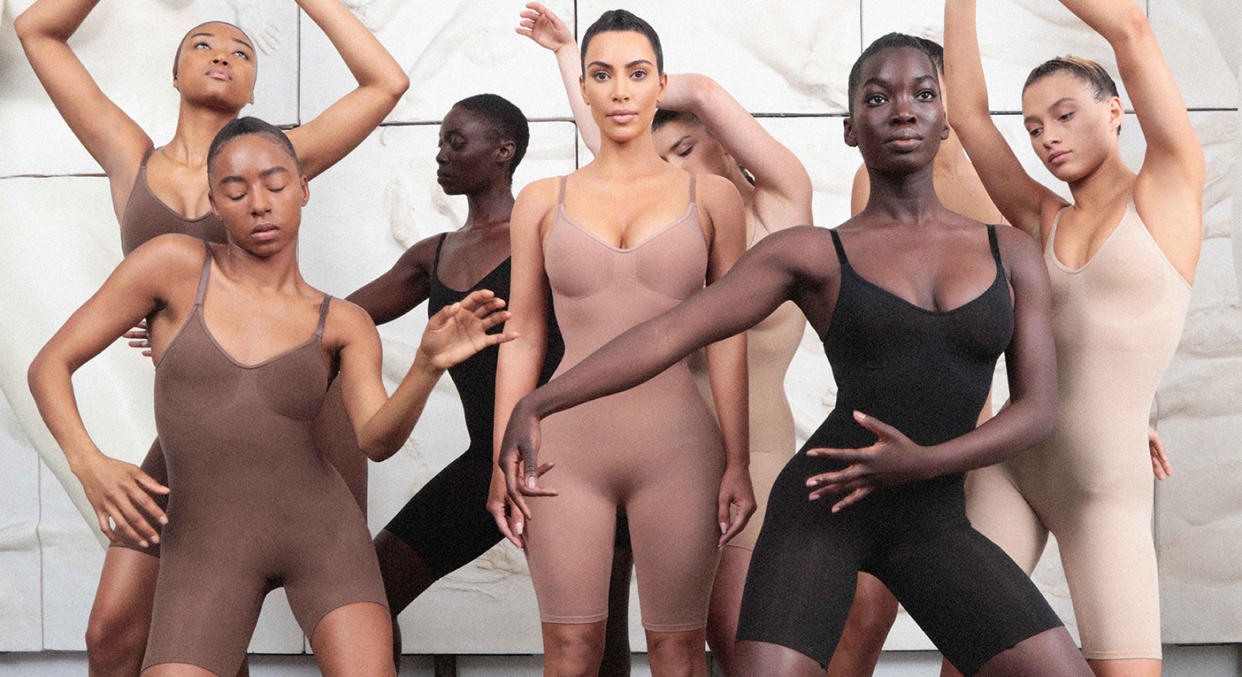 Kim Kardashian's shapewear brand Skims has launched in Selfridges. (Getty Images)