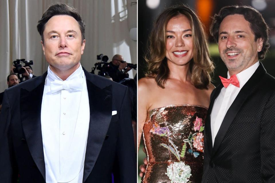 CEO, and chief engineer at SpaceX, Elon Musk, arrives for the 2022 Met Gala at the Metropolitan Museum of Art on May 2, 2022, in New York. - The Gala raises money for the Metropolitan Museum of Art's Costume Institute. The Gala's 2022 theme is &quot;In America: An Anthology of Fashion&quot;. (Photo by ANGELA WEISS / AFP) (Photo by ANGELA WEISS/AFP via Getty Images); Mandatory Credit: Photo by Image Press Agency/NurPhoto/Shutterstock (12991002e) (FILE) Google Co-Founder Sergey Brin Files For Divorce From Nicole Shanahan. LOS ANGELES, CALIFORNIA, USA - SEPTEMBER 25: American author Nicole Shanahan and husband/Co-Founder of Google/Alphabet Sergey Brin arrive at the Academy Museum of Motion Pictures Opening Gala held at the Academy Museum of Motion Pictures on September 25, 2021 in Los Angeles, California, United States. (FILE) Google Co-Founder Sergey Brin Files For Divorce From Nicole Shanahan, Academy Museum of Motion Pictures, Los Angeles, California, United States - 18 Jun 2022