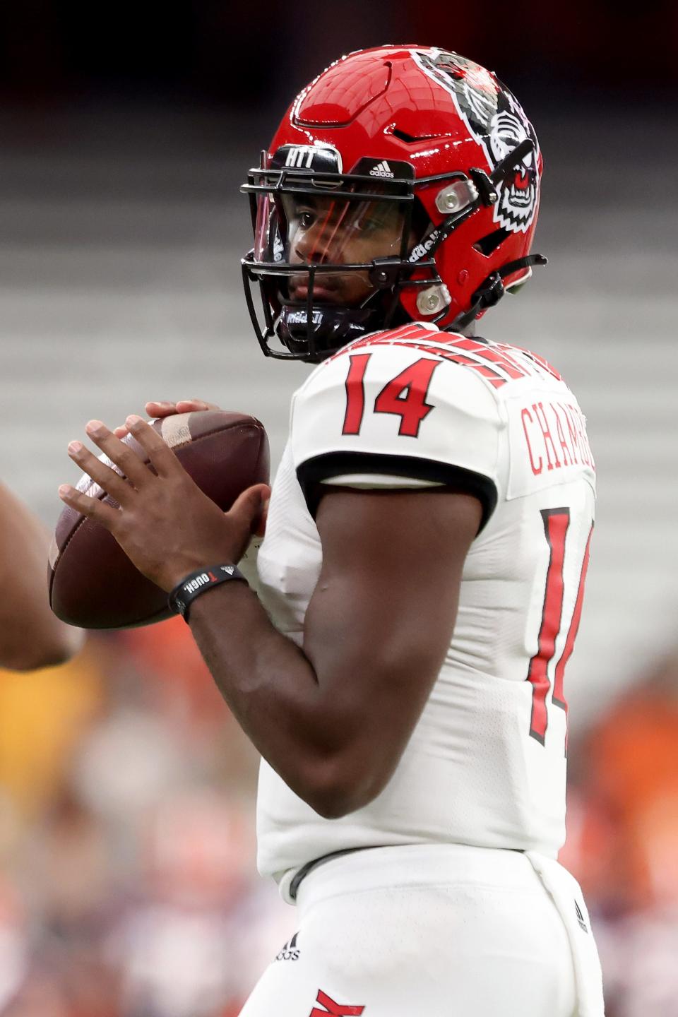 New NC State starting quarterback Jack Chambers