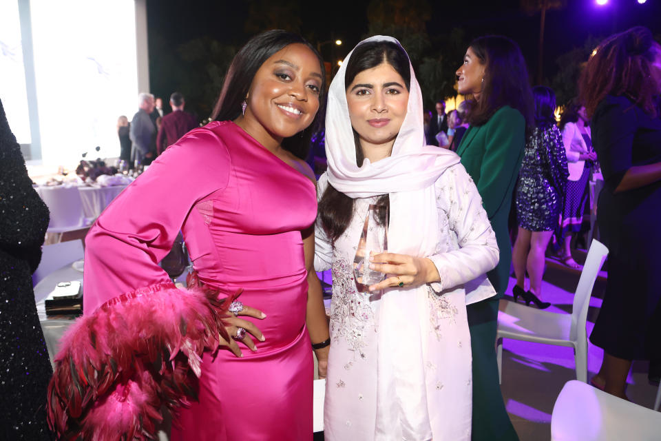 BEVERLY HILLS, CALIFORNIA - SEPTEMBER 28: (L-R) Quinta Brunson and Malala Yousafzai attend Variety's Power of Women presented by Lifetime at Wallis Annenberg Center for the Performing Arts on September 28, 2022 in Beverly Hills, California. (Photo by Tommaso Boddi/Variety via Getty Images)