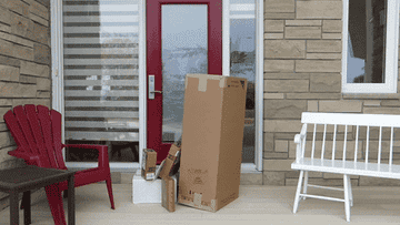 boxes at someone's front door