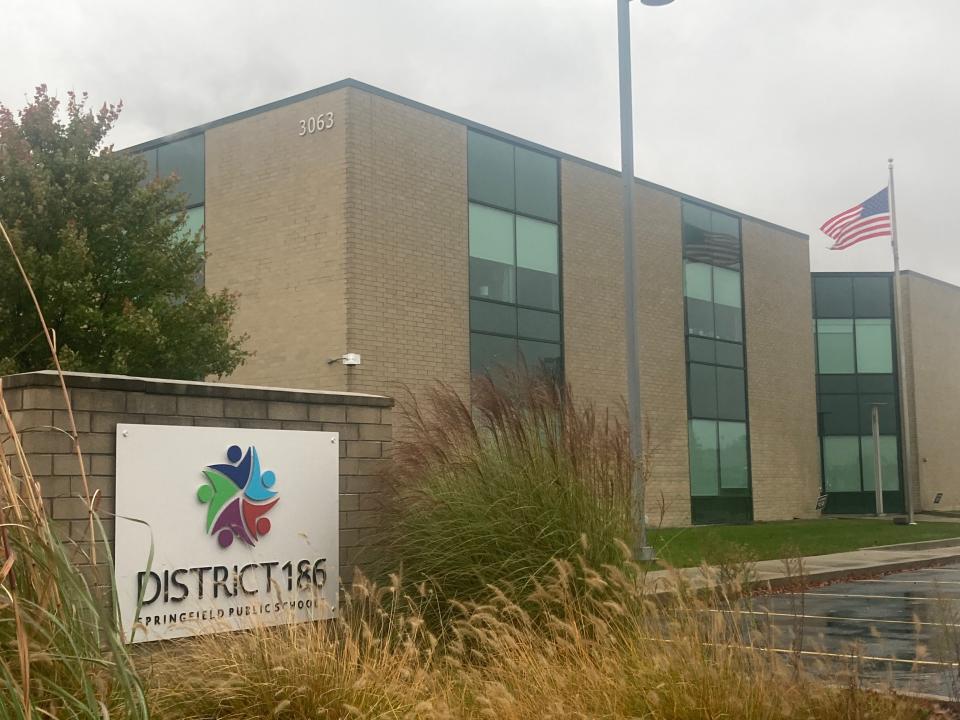 School District 186 headquarters on Fiat Drive in Springfield.