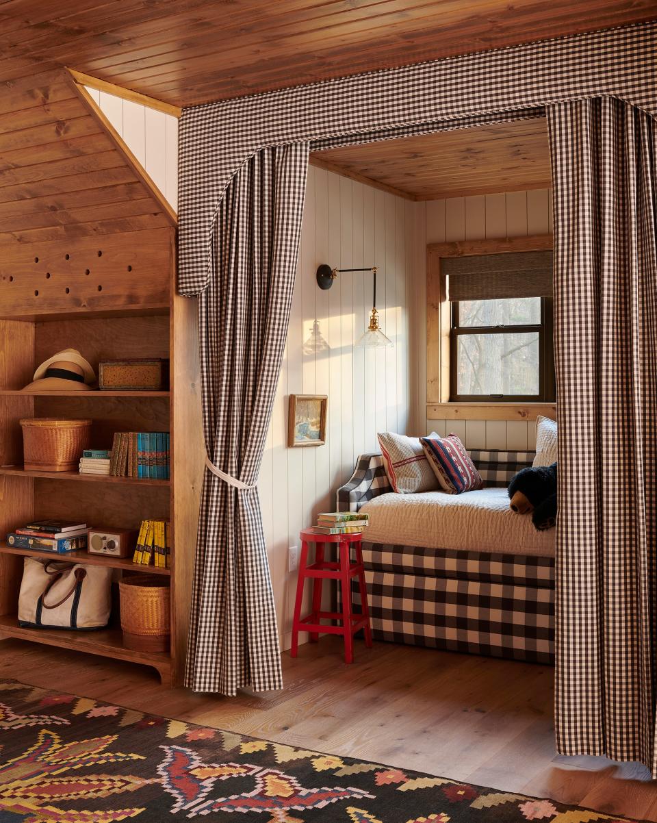 Create a cocoon with curtains