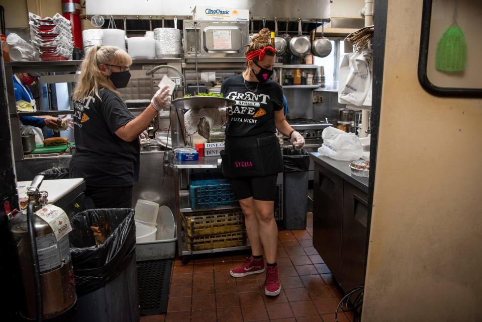 Grant Street Cafe in Dumont preparing to reopen after a coronavirus shutdown in September 2020. The state on Friday said it had awarded more than $13 million in pandemic recovery grants to New Jersey small businesses.