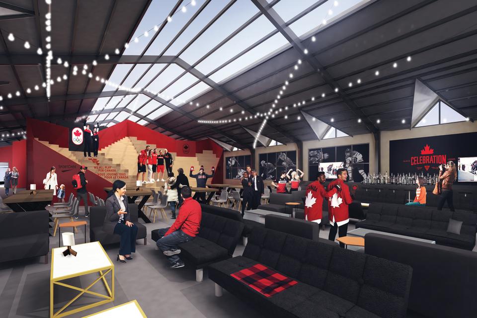 Artist’s rendering of Canada Olympic House. (Sid Lee/Canadian Olympic Committee)