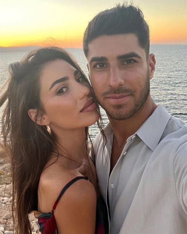 Marco Asensio y Sandra Garal