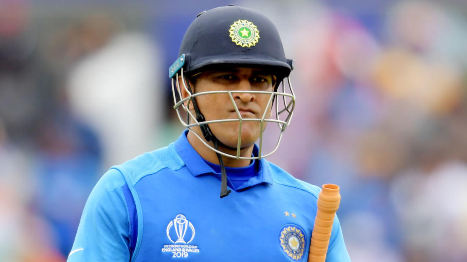 MS Dhoni appears set to retire from international cricket without officially retiring. Pic: Getty