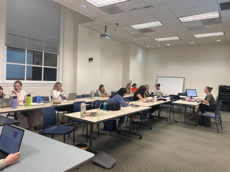 Emma Ginsberg's classroom at Georgetown