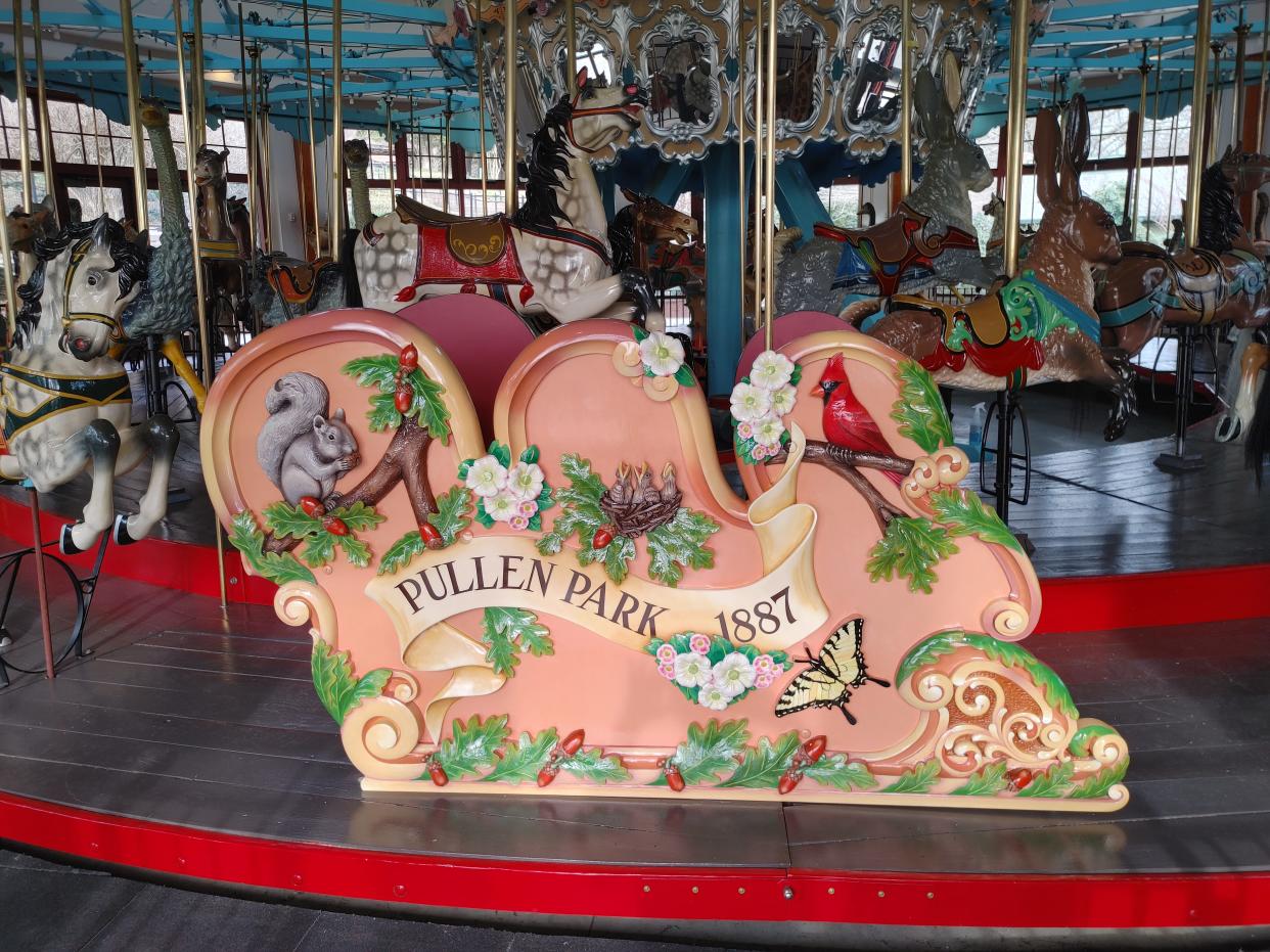 Goings has restored dozens of carousels across the country, including this Pullen Park Carousel chariot in Raleigh, North Carolina.