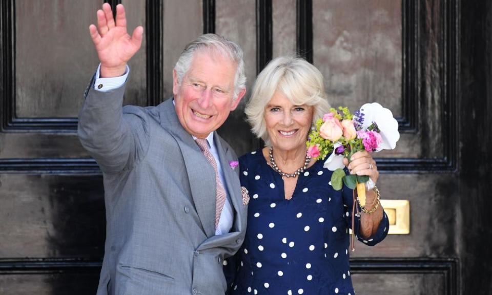 The Prince of Wales and Duchess of Cornwall in Salisbury