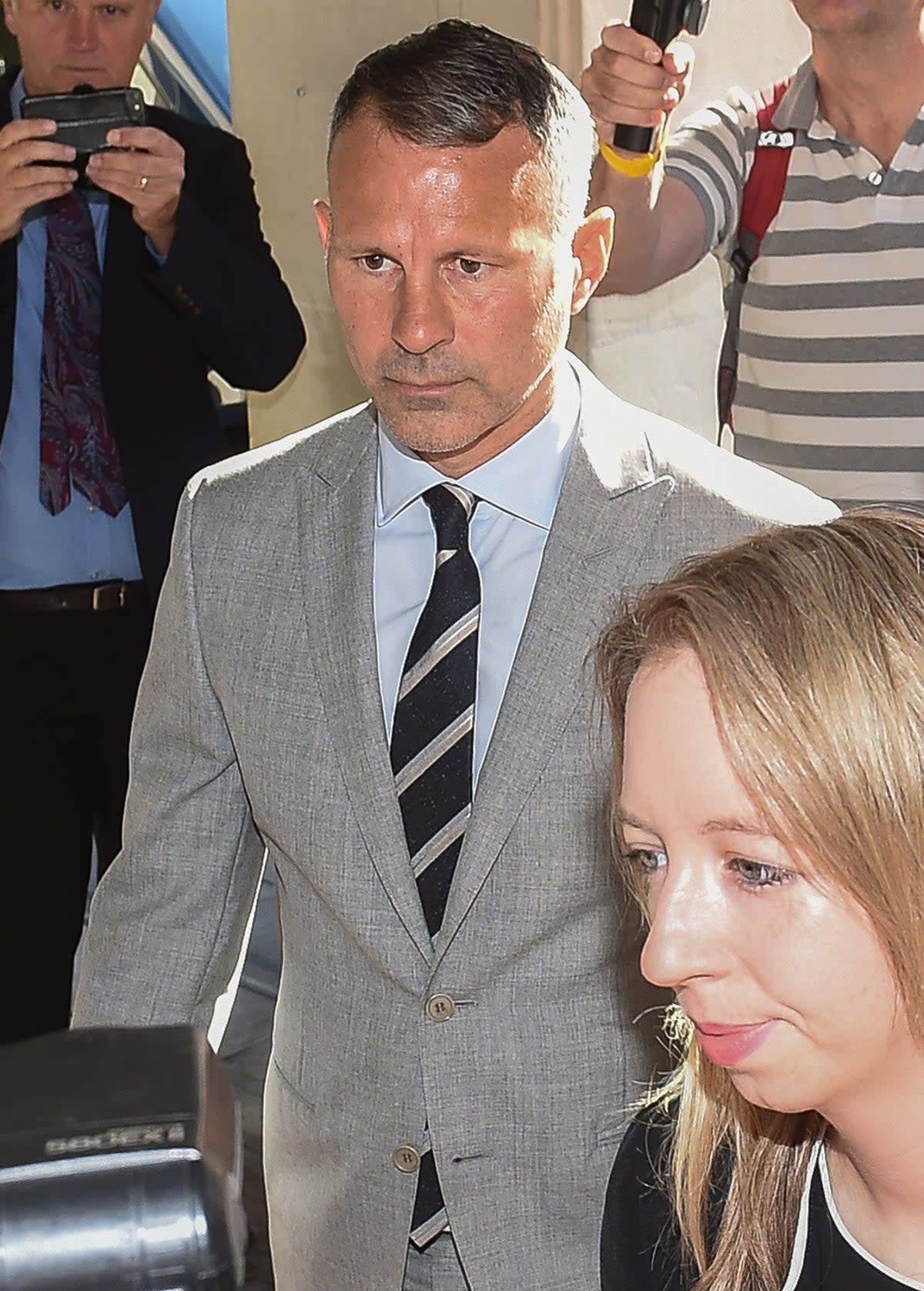 Ryan Giggs arriving at Manchester Crown Court (Peyter Powell/PA) (PA Wire)