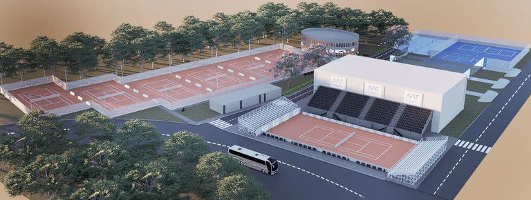 Un panorama sobre cómo se vería la casa del tenis argentino