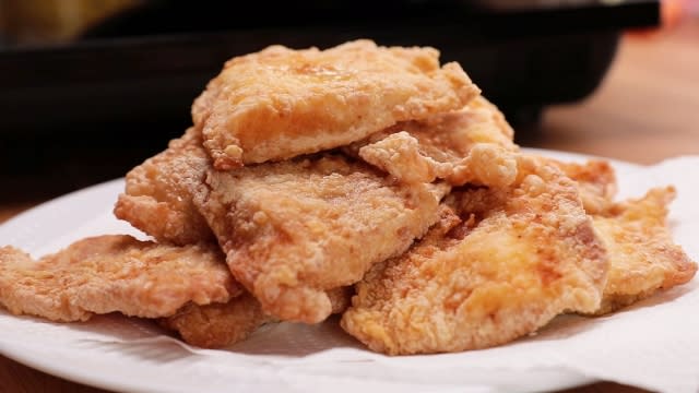 deep fried golden brown fish fillets