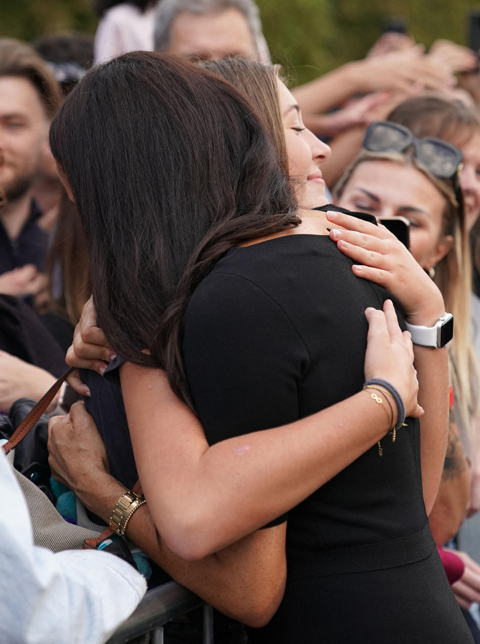 Meghan Markle hugged by royal fan