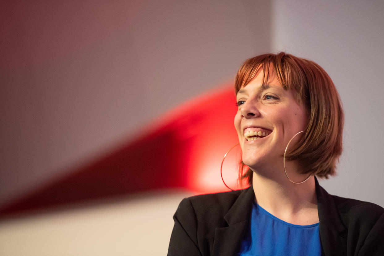 Jess Phillips speaking at the Progress annual conference at the TUC Congress Centre in Great Russell Street, London. (Photo by Dominic Lipinski/PA Images via Getty Images)