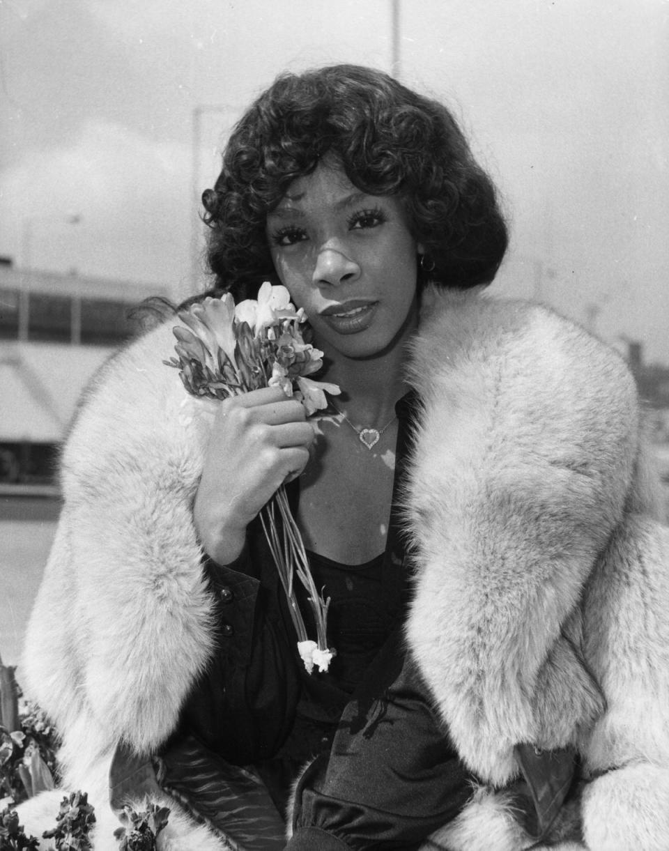 Donna Summer in London after releasing ‘Love to Love You Baby’ (Getty)