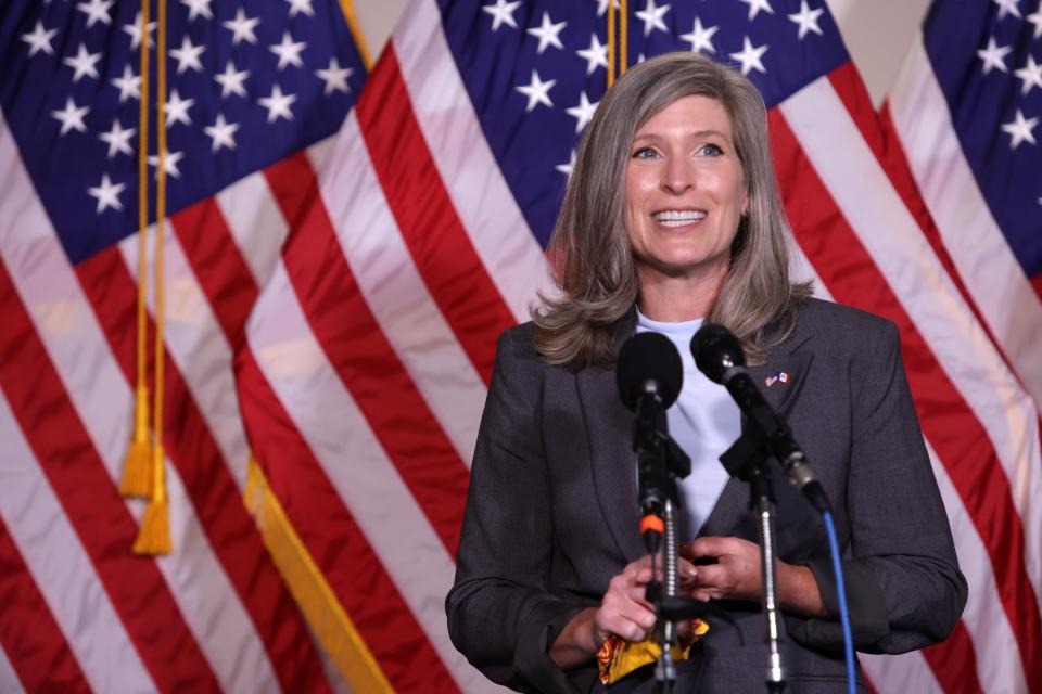 Iowa senator Joni Ernst is fighting to keep her seat (Getty Images)