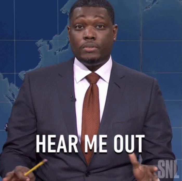 Michael Che on "SNL" saying hear me out