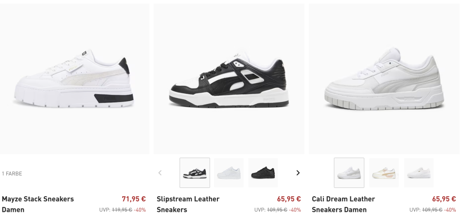 Bei Puma günstig Sneaker shoppen. 