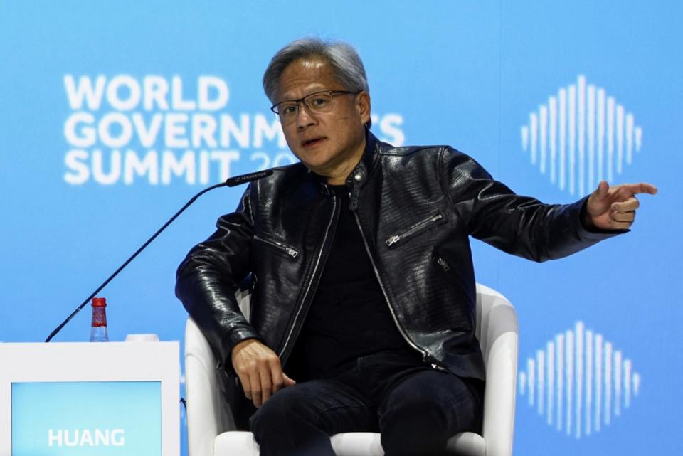 Nvidia reported fourth-quarter revenue of $22.1 billion. Nvidia CEO Jensen Huang, above. REUTERS