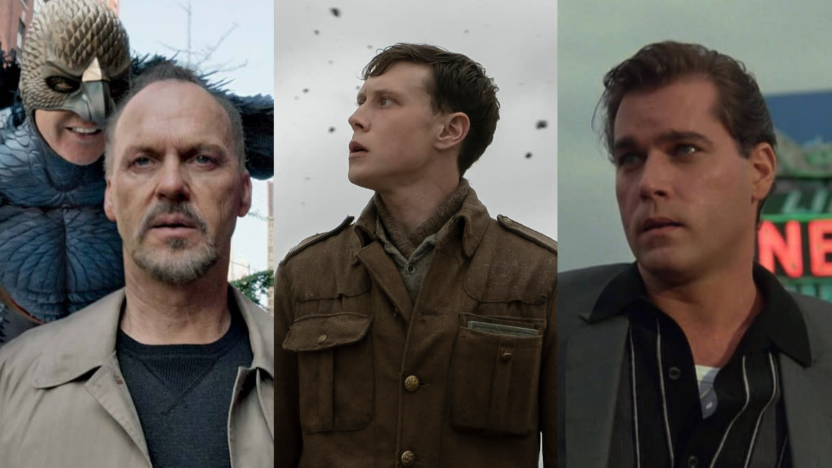 'Birdman', '1917' and 'Goodfellas'. (Credit: Fox/eOne/Warner Bros)