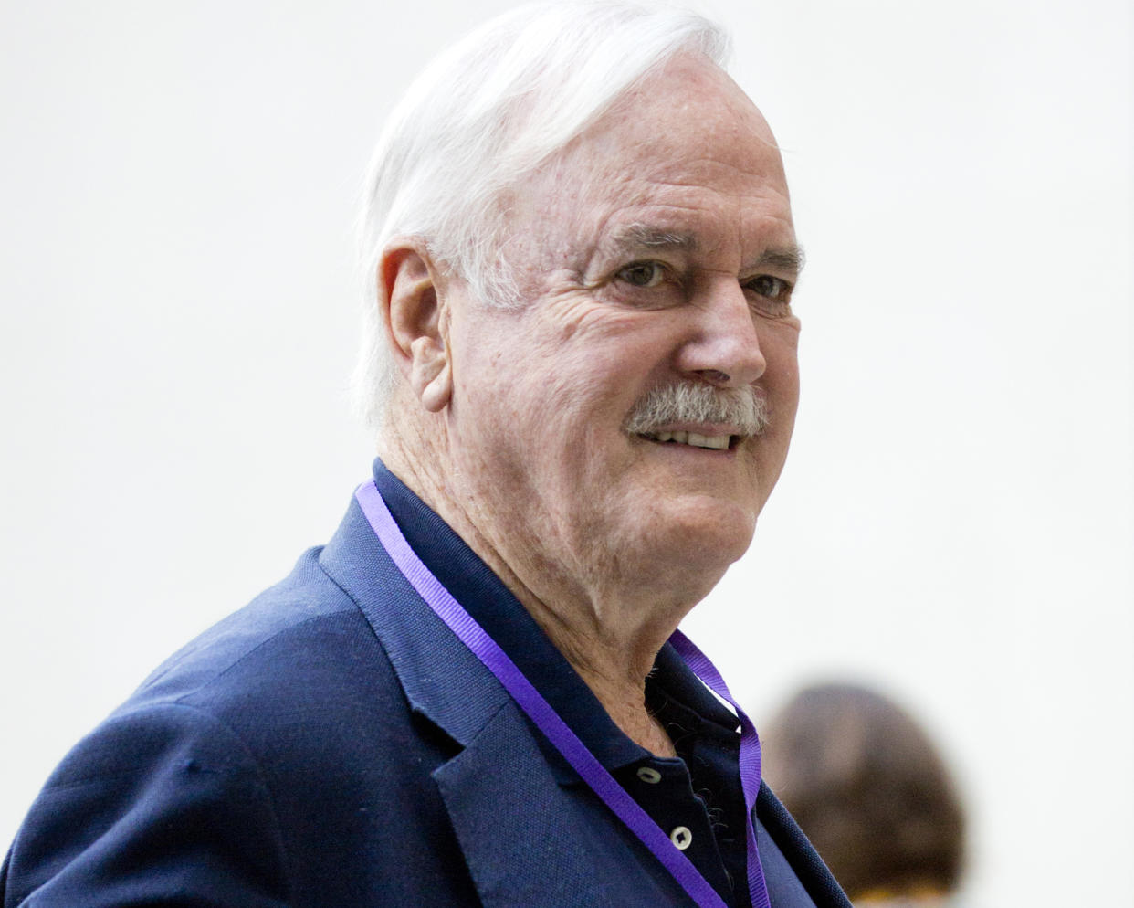 Actor John Cleese arriving at BBC Broadcasting House ahead of his appearance on The One Show in London. (Photo by Isabel Infantes/PA Images via Getty Images)