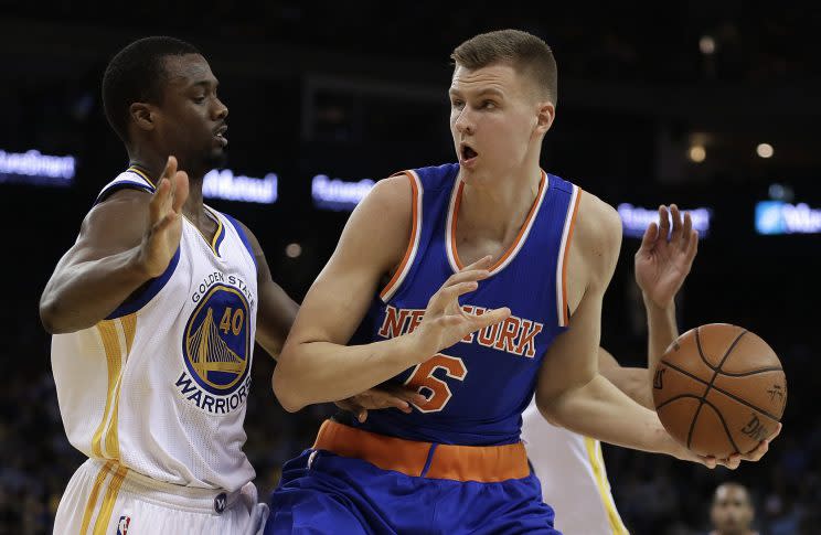Kristaps Porzingis is in the right market and is quite marketable. (AP) 