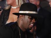 <p>P Diddy spotted before the super welterweight boxing match between Floyd Mayweather Jr. and Conor McGregor on August 26, 2017 at T-Mobile Arena in Las Vegas, Nevada. REUTERS/Steve Marcus </p>