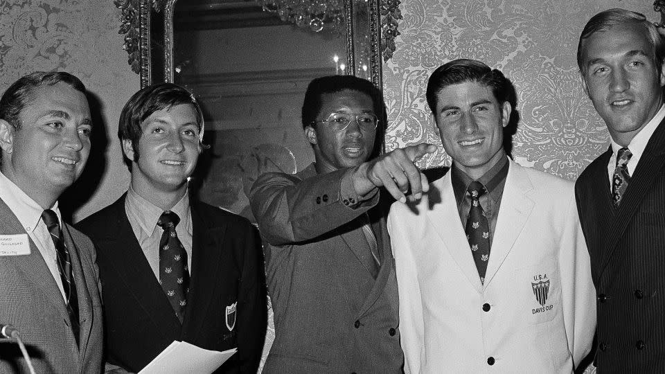 Arthur Ashe was the first African American to play for the US Davis Cup team. - Henry Burroughs/AP