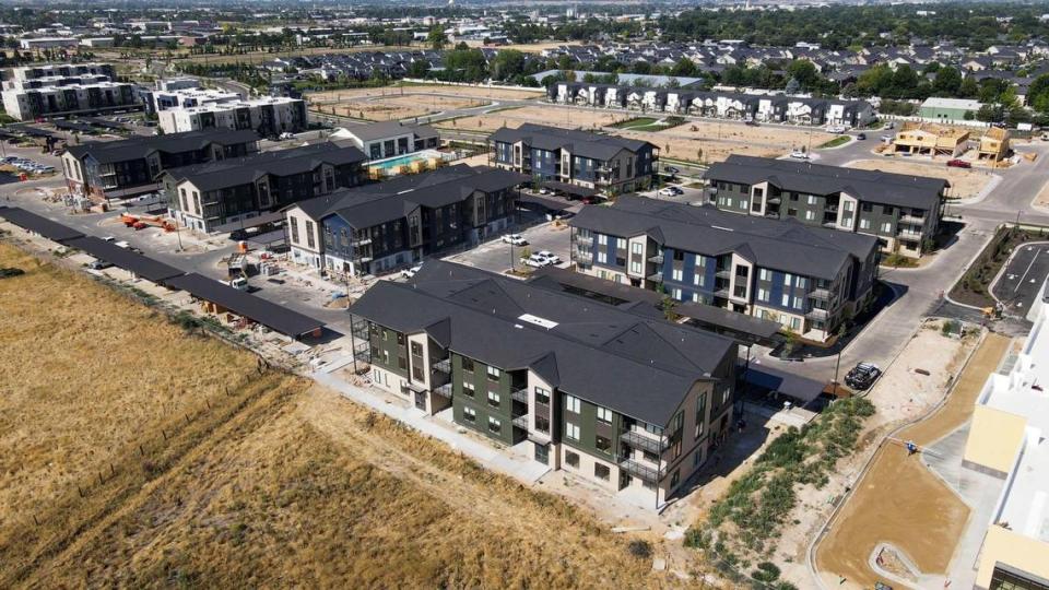 Boise development company Roundhouse is nearly done constructing its Dovetail apartments in Meridian.
