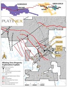 Platinex Property Mine Shafts