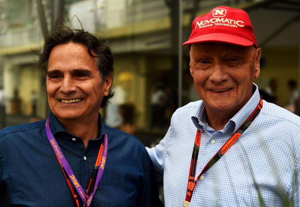 Nelson Piquet and Niki Lauda.