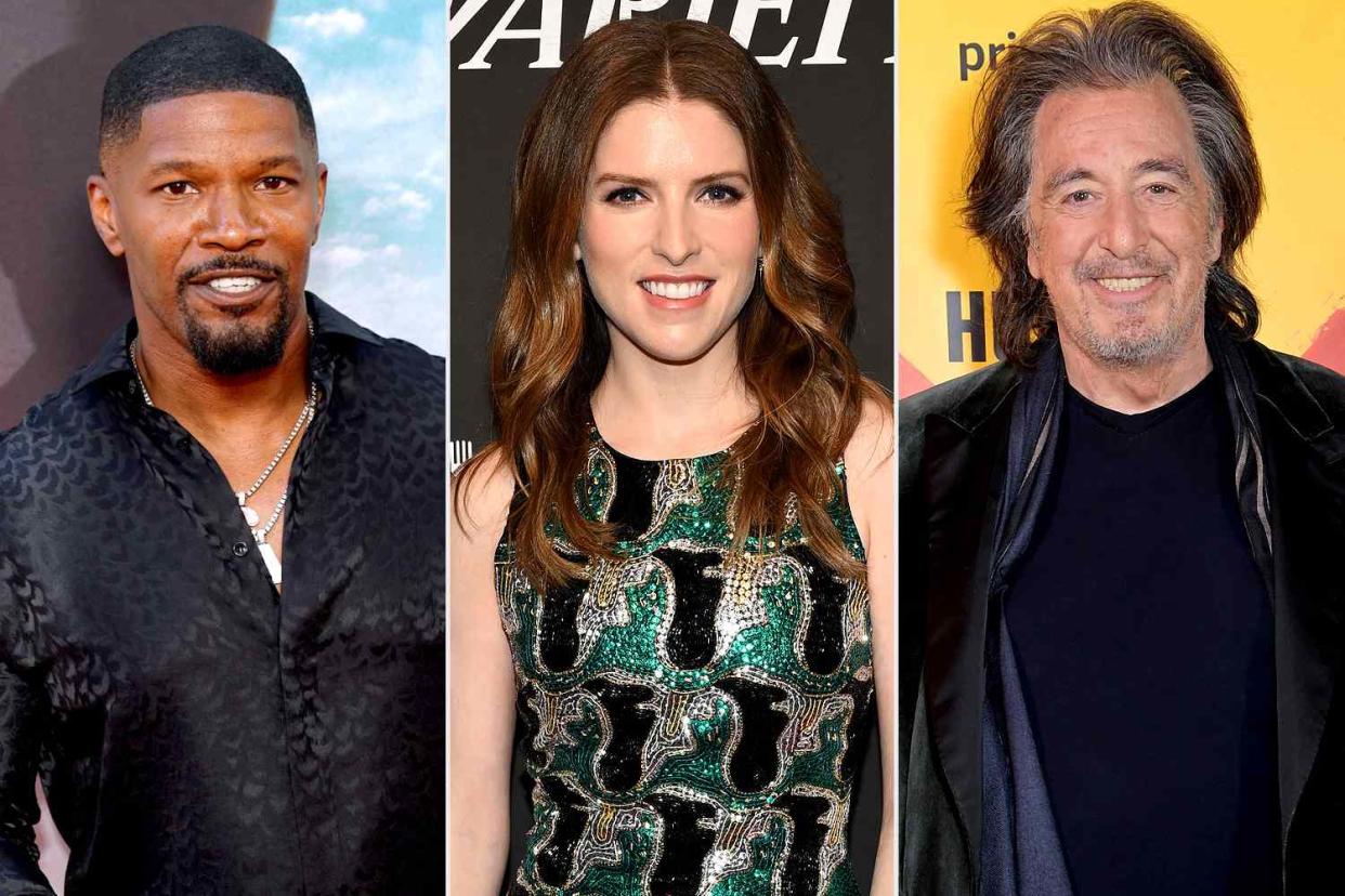 <p>Frazer Harrison/Getty Images; Daniel Boczarski/Variety via Getty Images; Dave Benett/Getty Images</p> Jamie Foxx, Anna Kendrick and Al Pacino