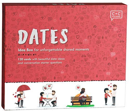 1) C+C Idea Box Dates | Date Night Ideas & Conversation Starters for Couples | Romantic Couples Game, Bucket List for Couples