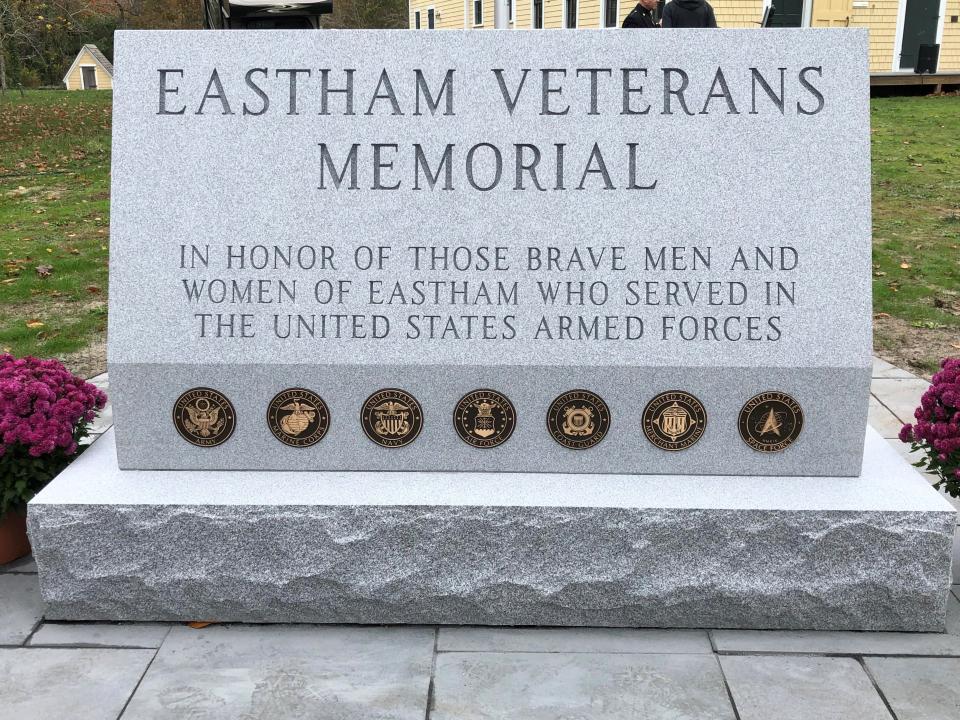 The Eastham Veterans Memorial was unveiled Nov. 11.
(Photo: Denise Coffey/Cape Cod Times)