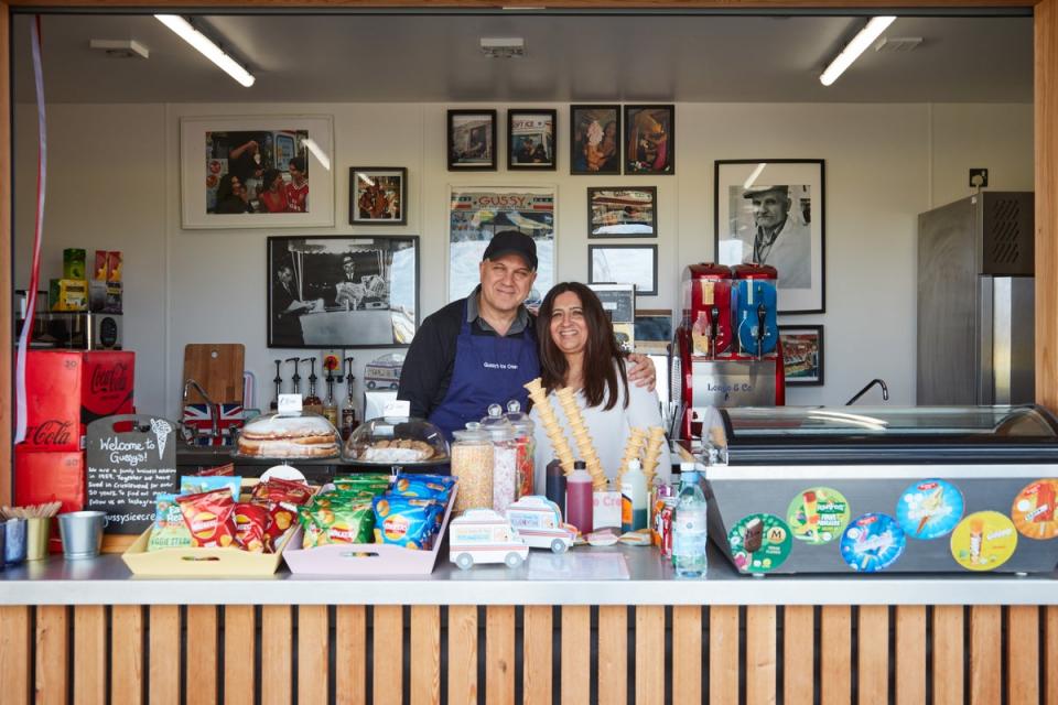 Family favourites: Gus and Inez of Gussy’s Ice Cream Parlour in Claremont Park, Brent Cross Town (Juliet Murphy)