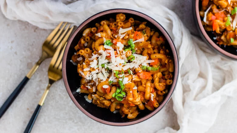 bowl of vegetarian goulash