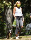 <p>Malin Akerman and her pup spend quality time at the park on Wednesday in Los Feliz, California.</p>