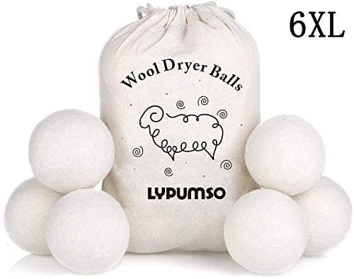 Lypumso 6-Pack Wool Dryer Balls. Image via Amazon.