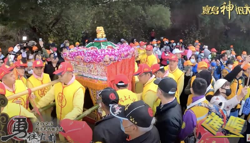 山邊媽祖的鑾轎。（圖／寶島神很大）