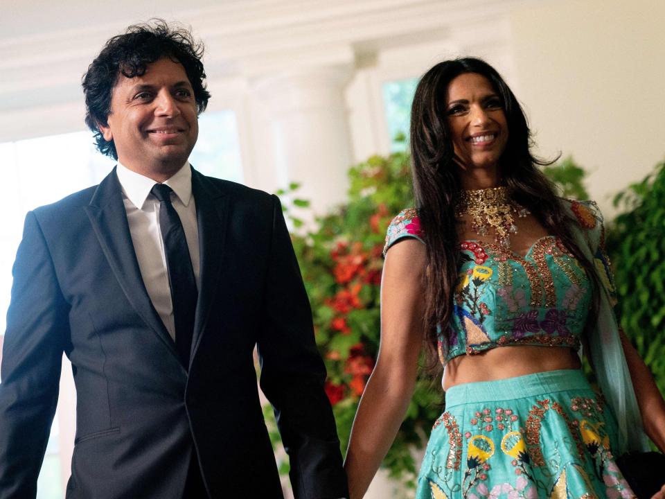 US filmmaker M. Night Shyamalan and wife Bhavna Vaswani