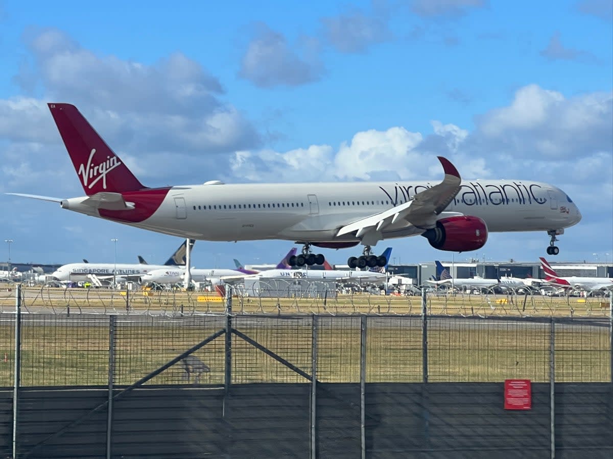 Blue skies: Virgin Atlantic is one of the leading airlines at Heathrow, which has reported its first annual profit for three years  (Simon Calder)