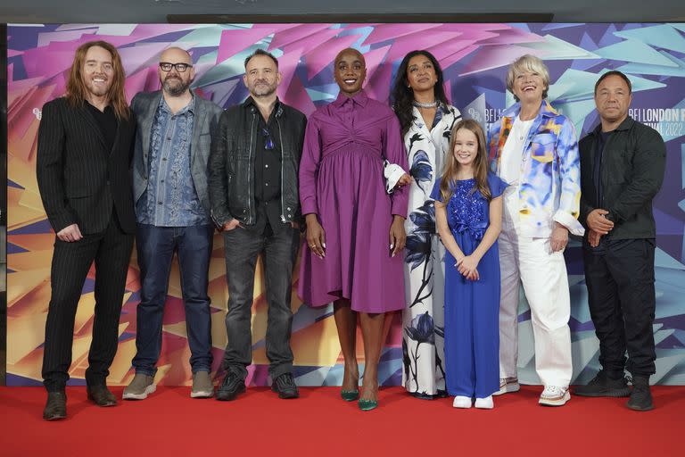 Emma Thompson junto al equipo de la nueva versión musical de Matilda en el London Film Festival