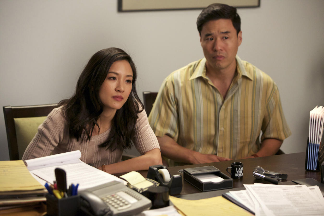 Constance Wu and Randall Park star in a 2015 episode of 